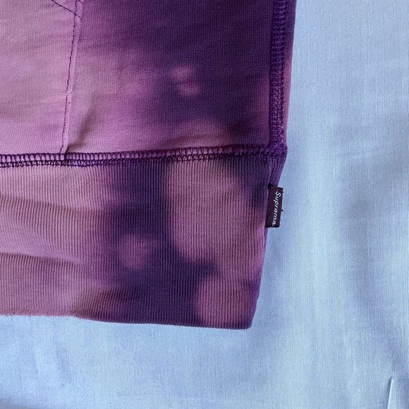 Supreme Siouxsie Sioux Purple Pink Bleached Holes Hoodie Sweatshirt Medium - Picture 6 of 7